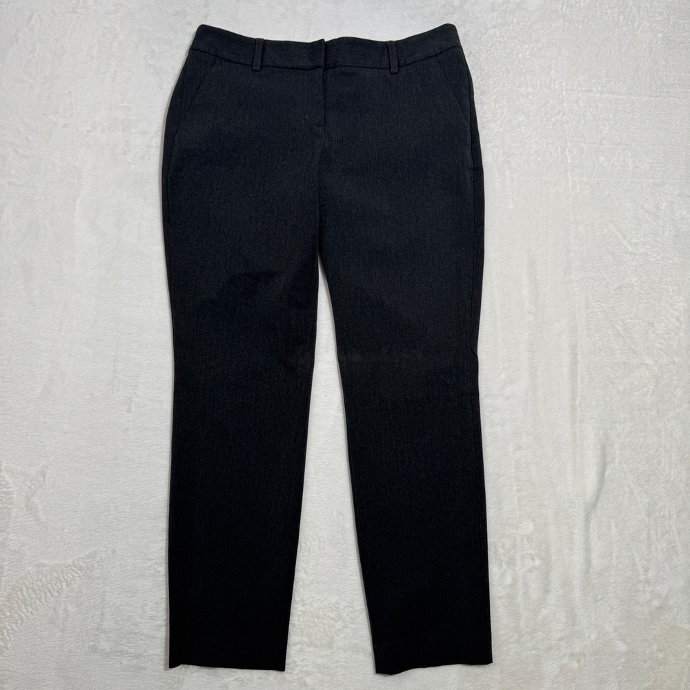 Express Dress Pants Womens 4R Charcoal Gray Columnist Slim Mid Rise Trousers